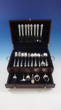 Enchanting Orchid by Westmorland Sterling Silver Flatware Service 8 Set 46 Pcs