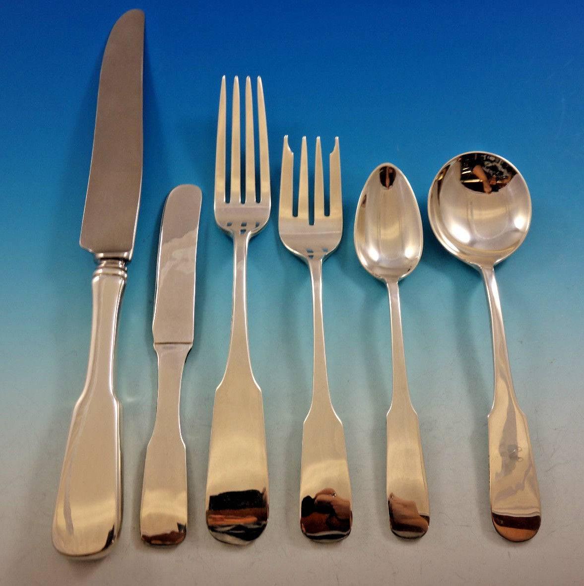 Moulton by Old Newbury Crafters Sterling Silver Flatware Set Service 44 pieces In Excellent Condition In Big Bend, WI