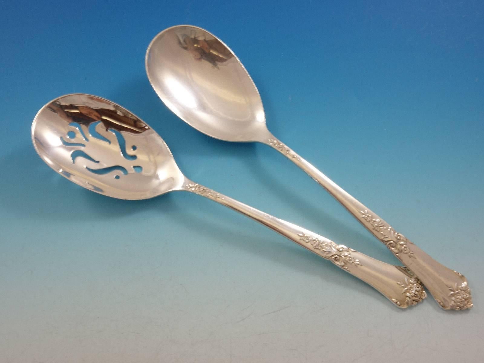 Service de couverts en argent sterling Stately par State House, 12 personnes, 96 pièces Grille en vente 1