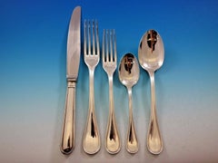 Albi by Christofle Silver Plate Flatware Set for Six Dinner Service 30 Pieces
