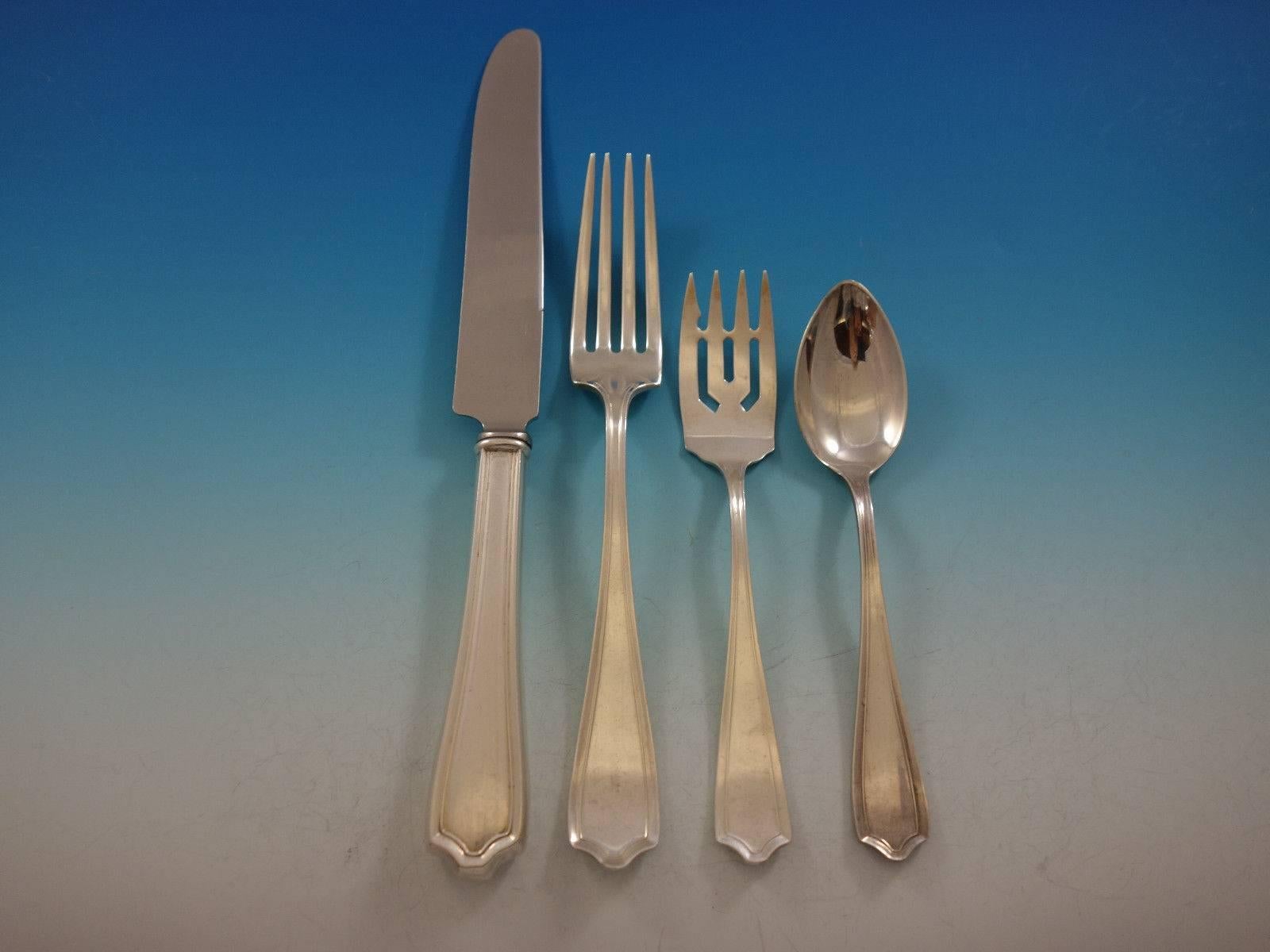 Maryland by Alvin Sterling Silver Flatware Set for 12 Service 136 Pieces Dinner 6