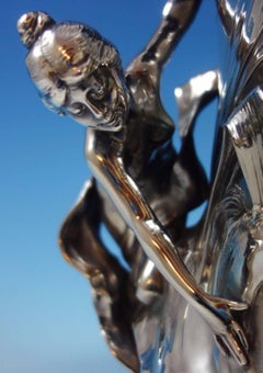 WMF of Germany Art Nouveau Silver Plate Wine Champagne Cooler Figural Hollowware