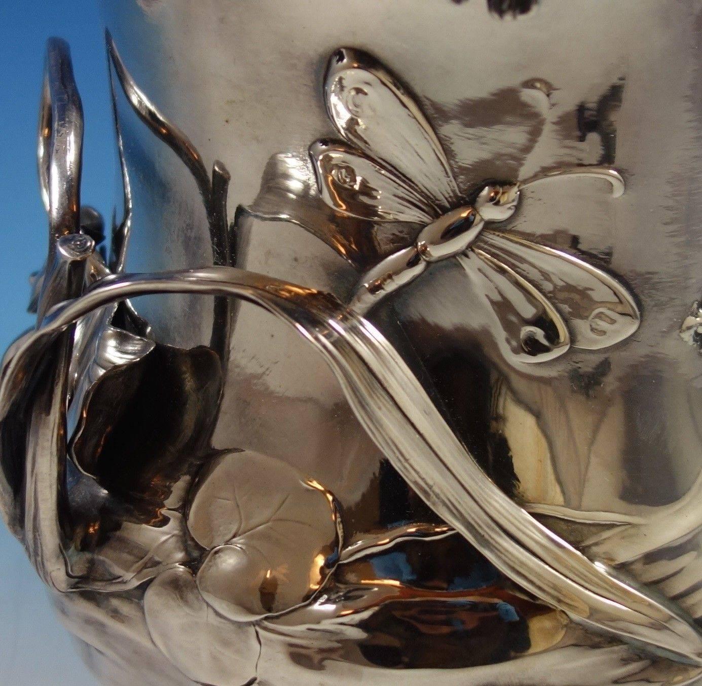 20th Century WMF of Germany Art Nouveau Silver Plate Wine Champagne Cooler Figural Hollowware