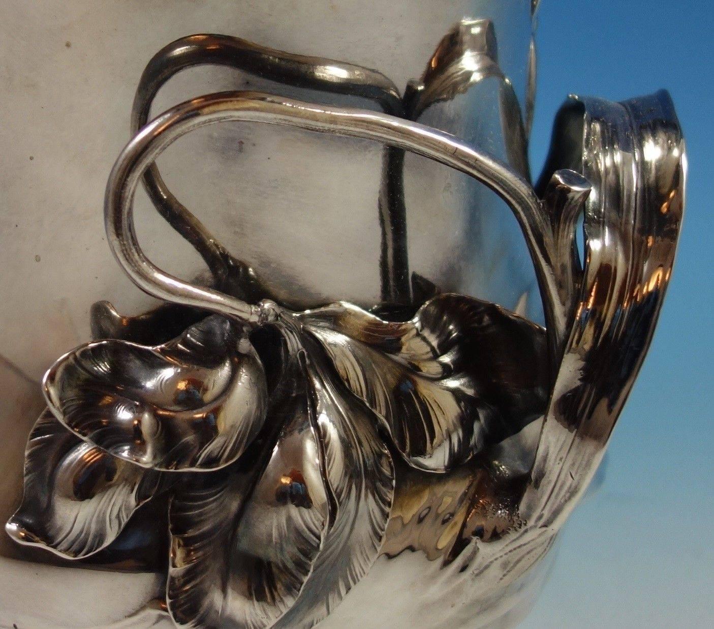 WMF of Germany Art Nouveau Silver Plate Wine Champagne Cooler Figural Hollowware 1