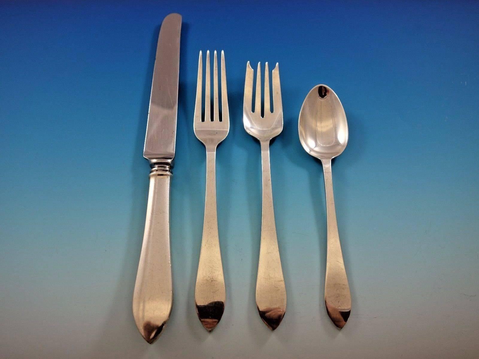 Faneuil by Tiffany & Co. Sterling Silver Flatware Set For 12 Service 51 Pieces 1