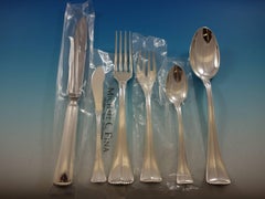 Fiesole von Greggio Italien Sterlingsilber Besteck Set 8 Abendessen Größe 56 Teile Neu