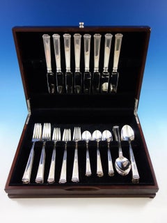 Pantheon by Tuttle Sterling Silver Flatware Set for 8 Service 40 Pieces Dinner
