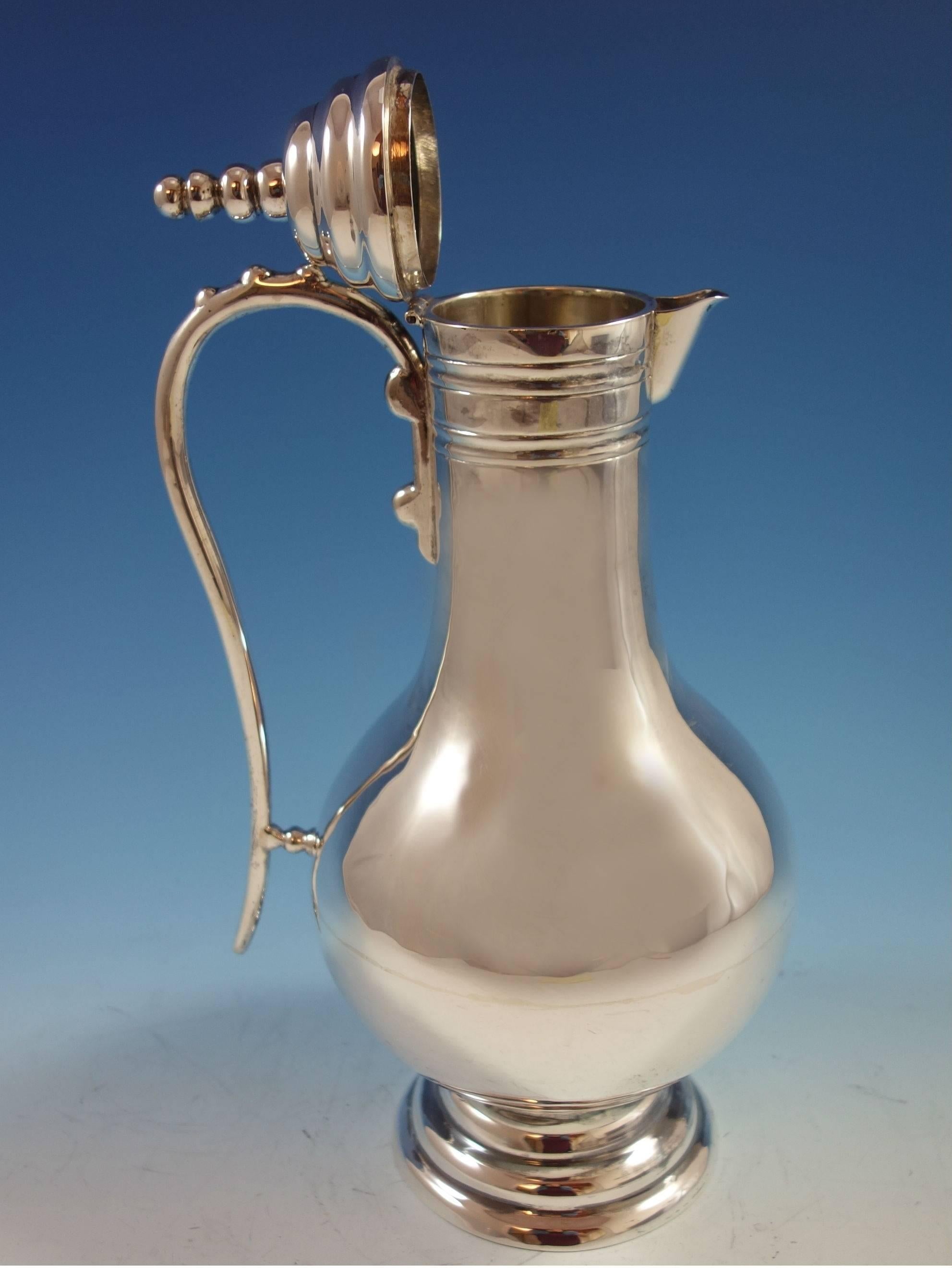 20th Century Sanborns Mexican Mexico Sterling Silver Wine Ewer, or Pitcher at 28.2 Troy Oz