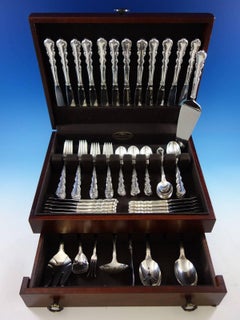 Angelique by International Sterling Silver Flatware Set for 12 Service 80 Pcs
