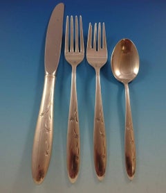 Celeste Gorham Sterling Silver Flatware Set 8 Service 57 Pcs Mid-Century Modern