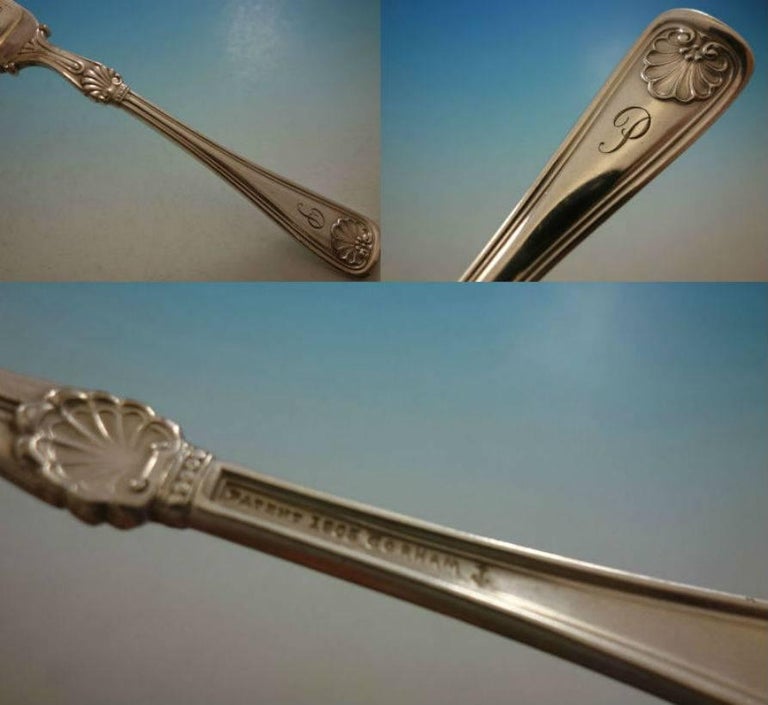 Shell by Gorham Silverplated Flatware Set Service Massive 417 Pieces Monogram P For Sale at 1stDibs