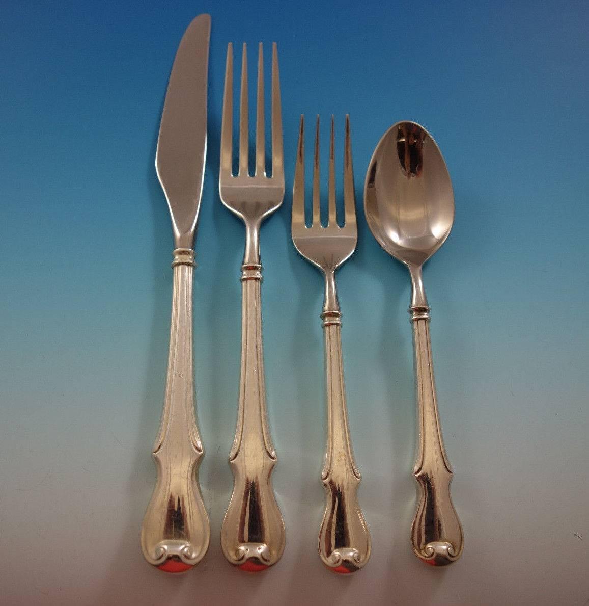 Plymouth Colony by Wallace Sterling Silver Flatware Set for 12 Service 53 Pcs In Excellent Condition In Big Bend, WI