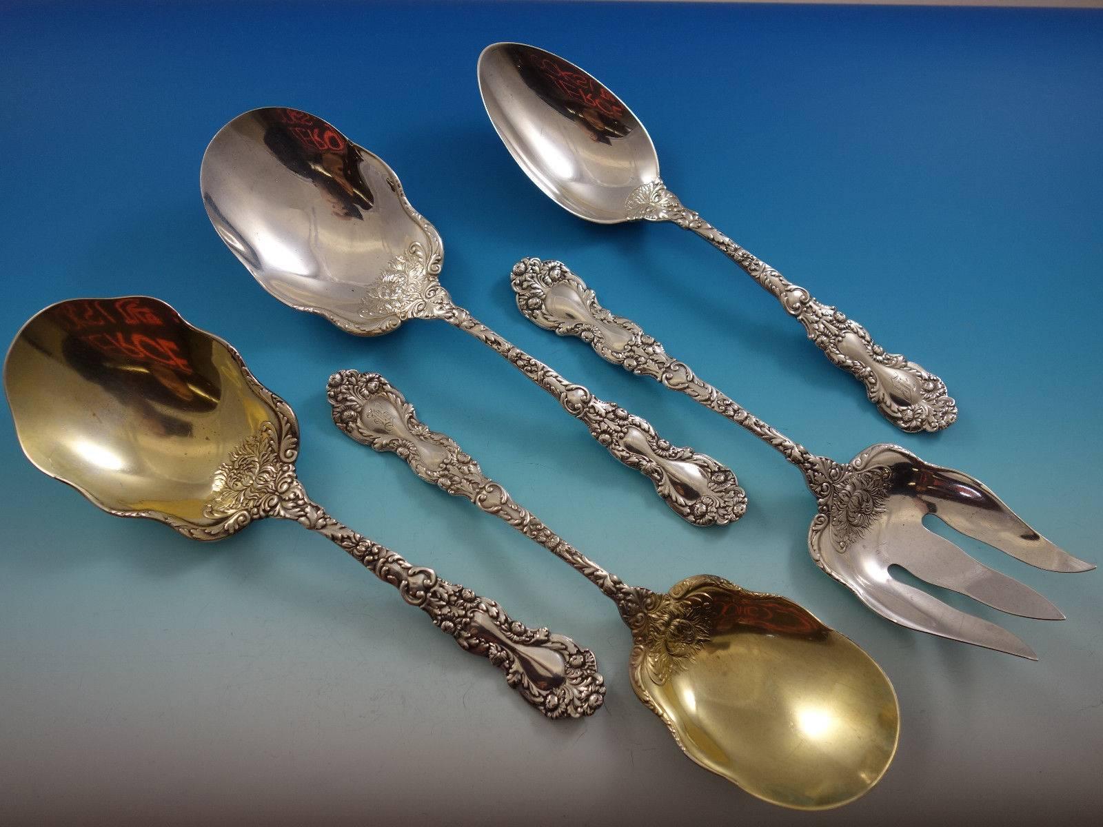 Imperial Chrysanthemum by Gorham Sterling Silver Flatware Set 12 Service 138 Pc 3