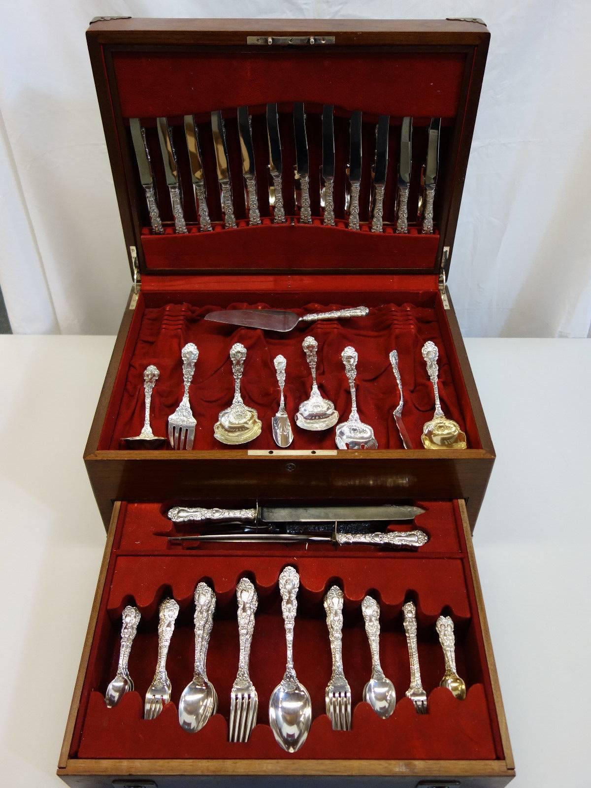 Imperial Chrysanthemum by Gorham Sterling Silver Flatware Set 12 Service 138 Pc 1