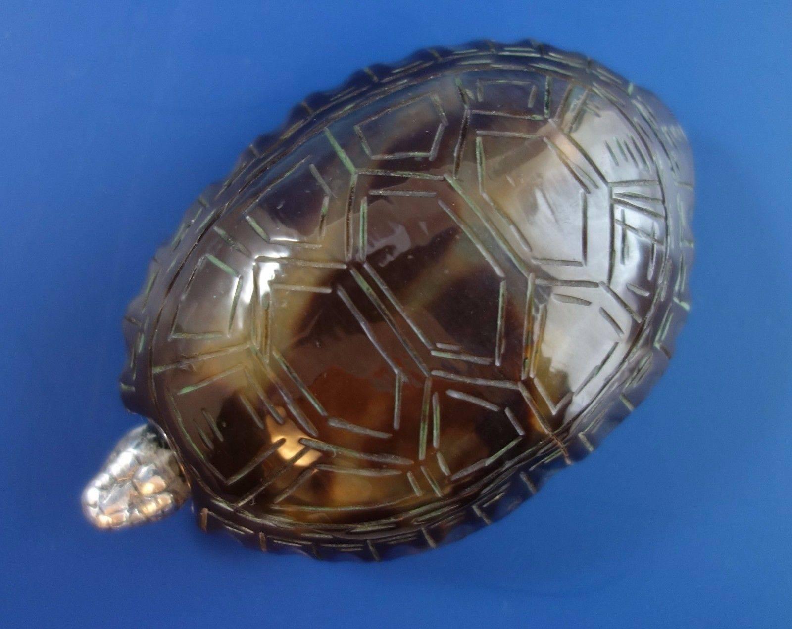 W.M. Hornby English Sterling Silver Match Safe Box Turtle Tortoise Form '#2020' In Excellent Condition In Big Bend, WI