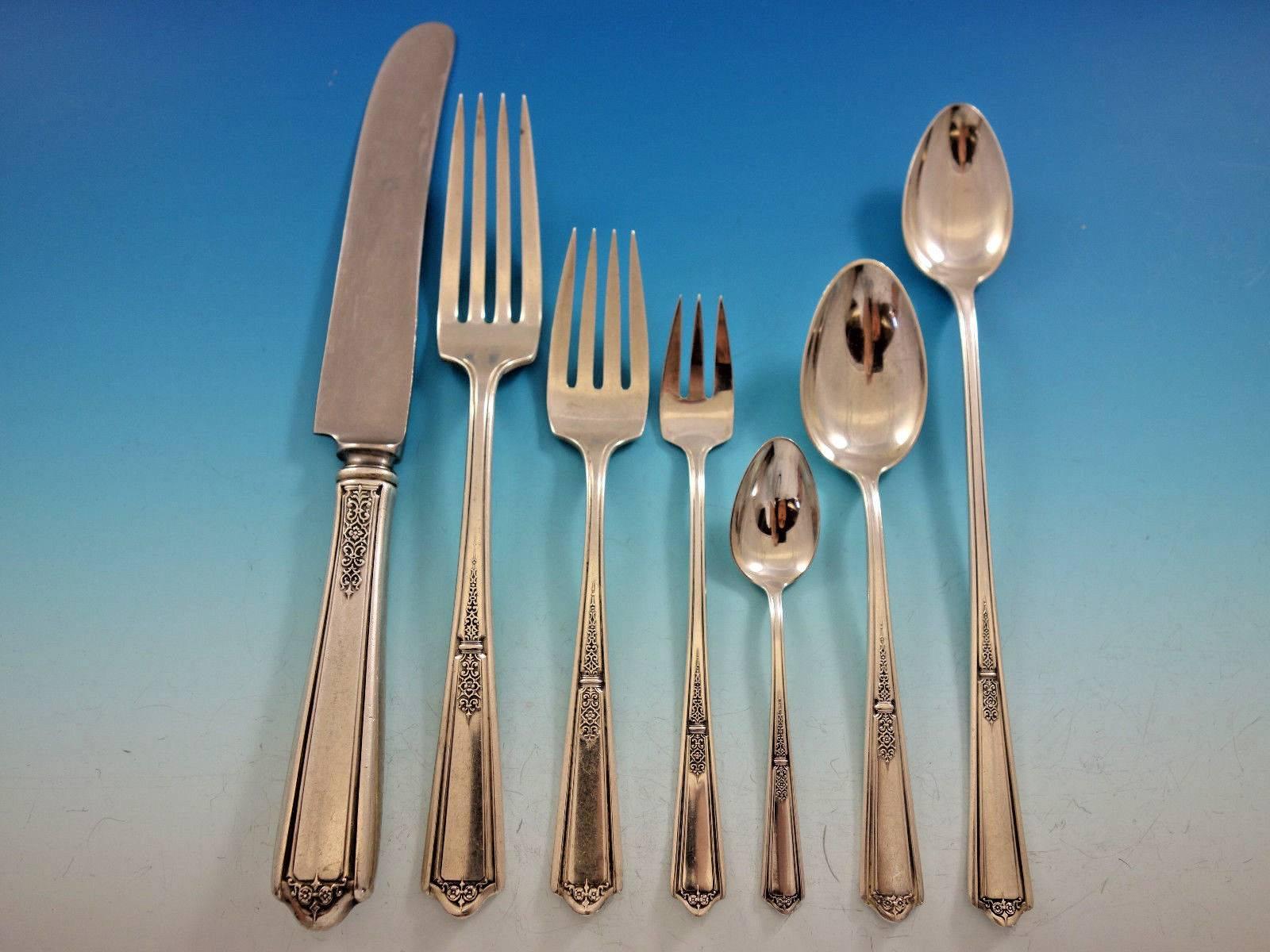 Set di posate in argento Sterling Seville by Towle 50 pezzi per la cena 5