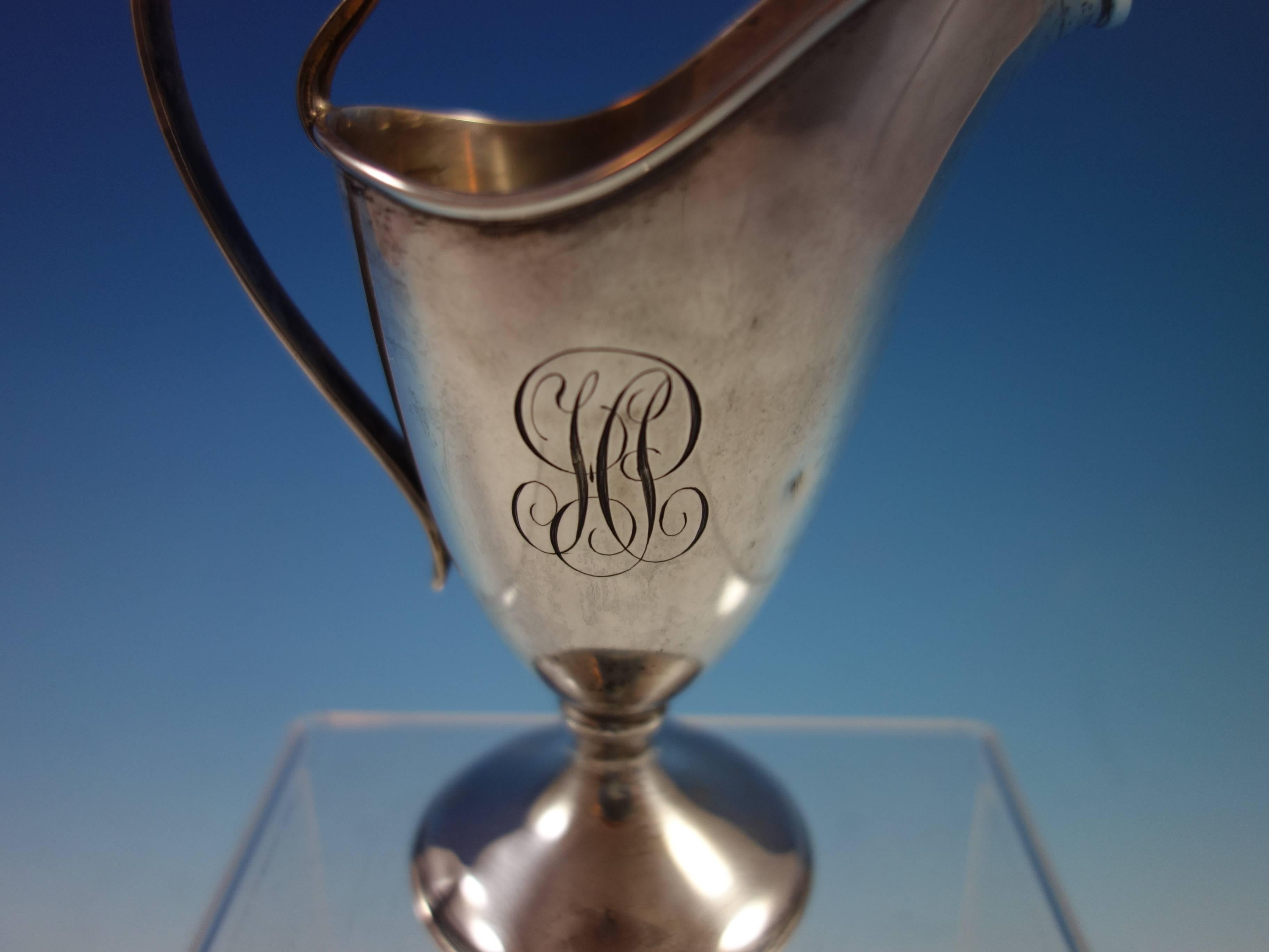 Buckingham by Shreve sterling silver creamer. The piece has a vintage monogram (see photos), it measures 5