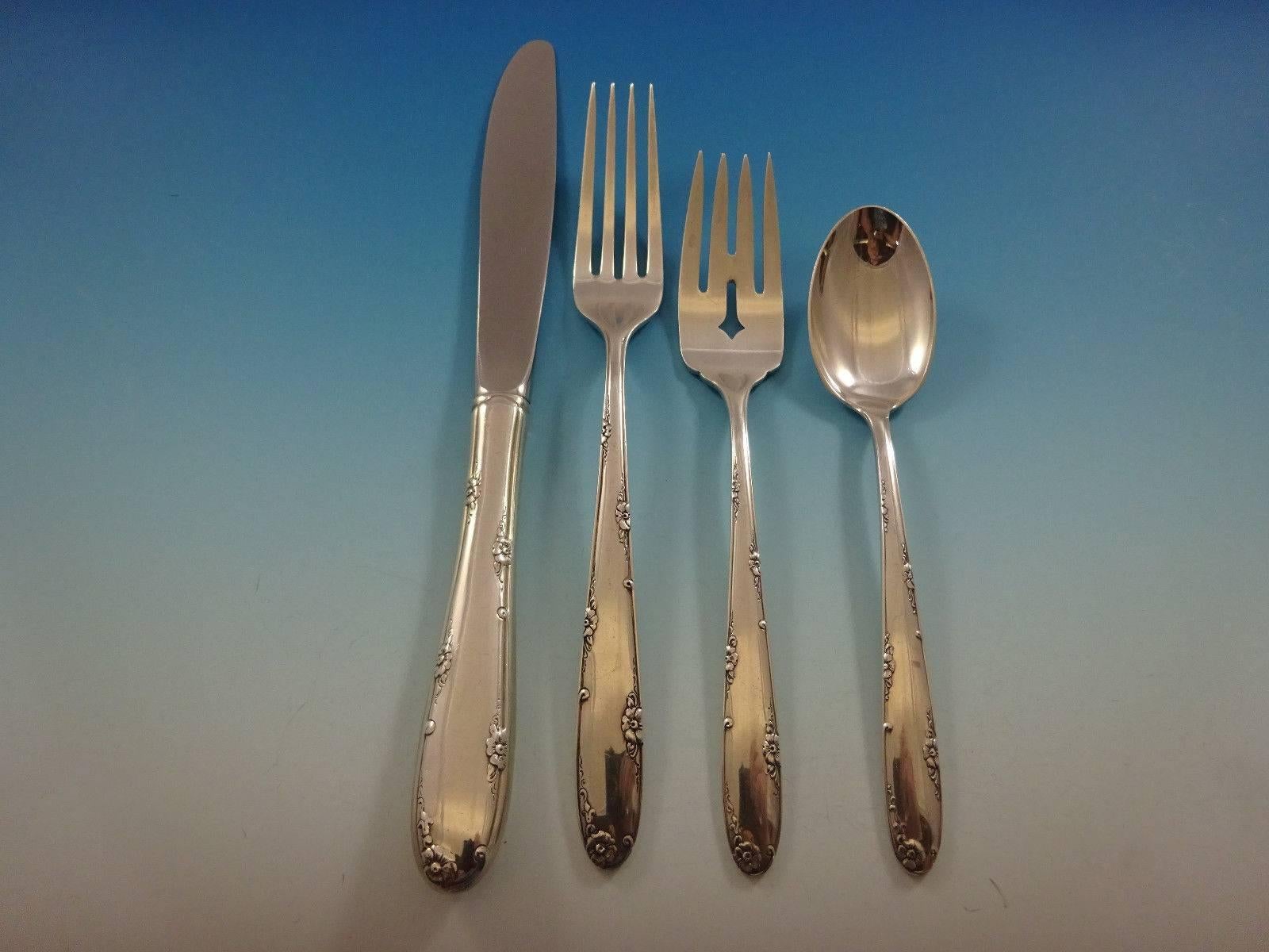 20th Century Madeira by Towle Sterling Silver Flatware Set for 8 Service 40 Pieces For Sale