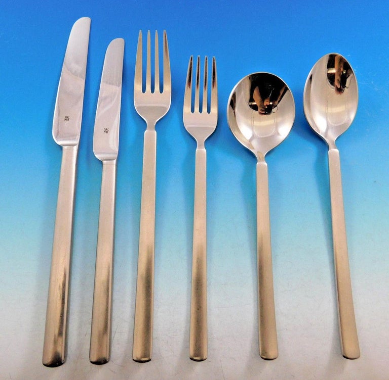 wmf flatware sale loft by wmf germany stainless steel flatware set 12 service 76 pc dinner modern for sale wmf flatware sale loft by wmf germany stainless steel flatware set 12 service 76 pc dinner modern for sale