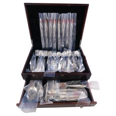 Retro Blithe Spirit by Gorham Sterling Silver Flatware Set for 8 Service 72 Pieces New