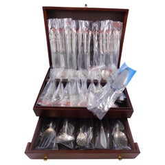 Savannah by Reed & Barton Set di posate in argento sterling 98 pezzi Nuovo