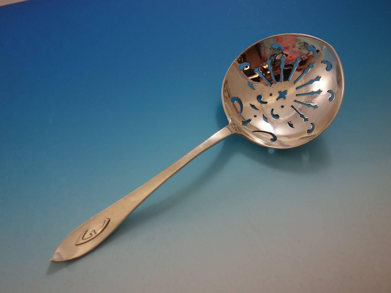 Set di posate Buckingham Narrow by Shreve in argento massiccio Servizio F mono in vendita 2