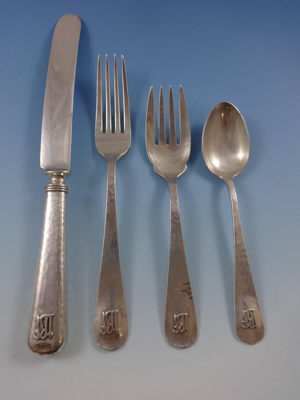 Juego de Cubiertos de Plata de Ley Lebolt Forjados a Mano Chicago 72 Piezas Artes y Oficios Artes y manualidades en venta