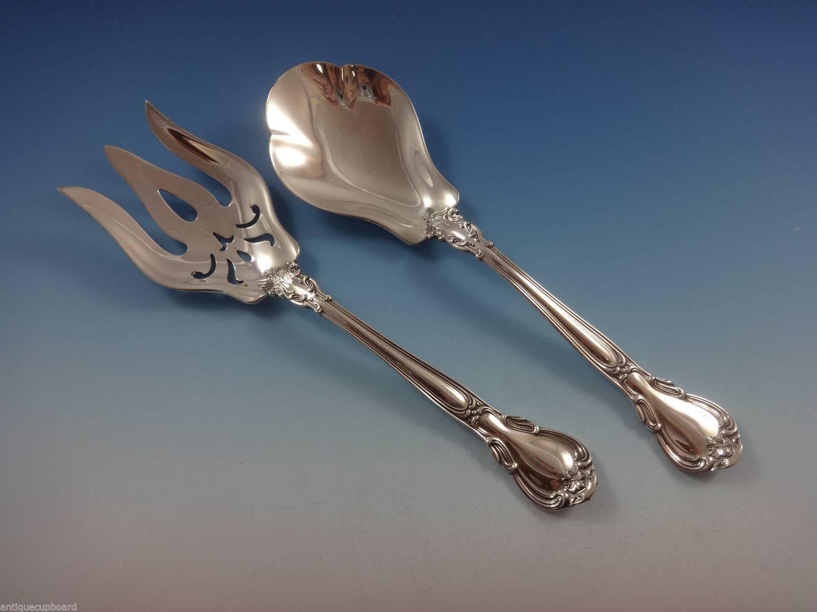 Chantilly by Gorham Sterling Silver Dinner Flatware Set for 18, 165 Pieces 4