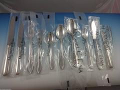 Impero by Fina of Italy Sterling Silver Flatware Set for Eight, 91 Pieces, New