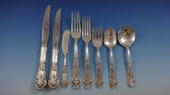FRENCH RENAISSANCE BY REED & BARTON Sterling Silver Flatware Dinner Set 105 pcs
