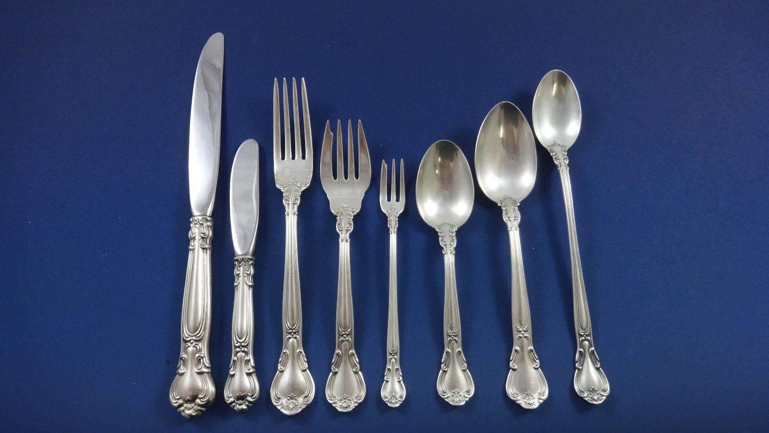 Chantilly by Gorham Sterling Silver Dinner Flatware Set for 12; 111