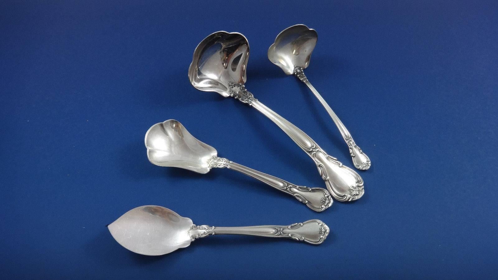 Chantilly by Gorham Sterling Silver Dinner Flatware Set for 12; 111 pieces 3