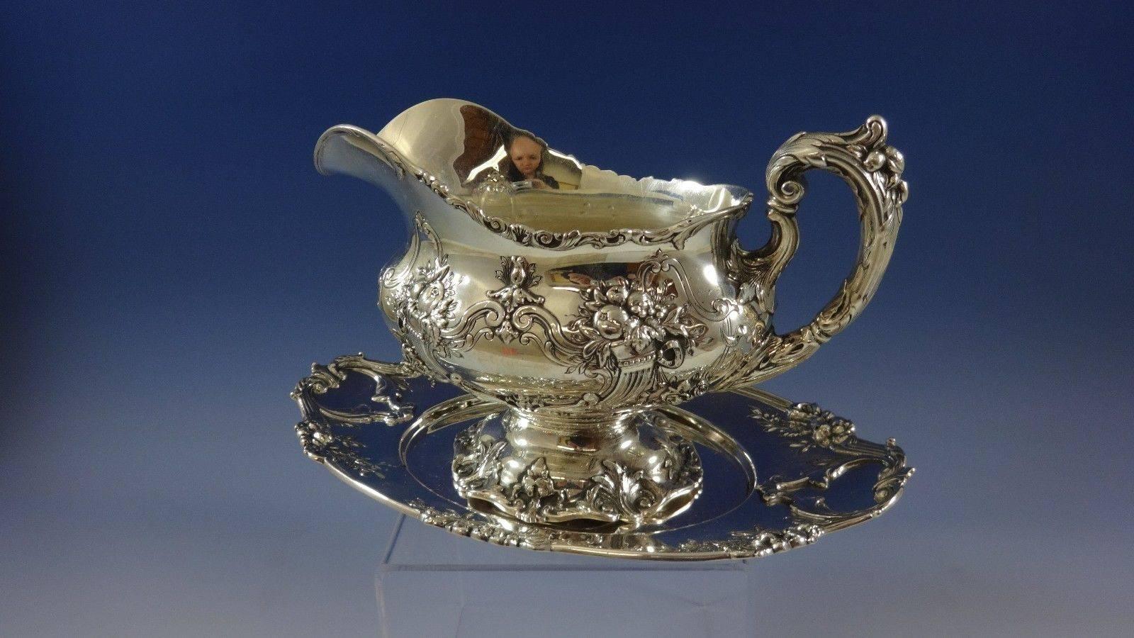 Francis I by Reed & Barton.

 Sterling silver gravy boat 8 1/4