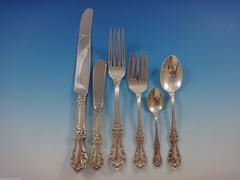 Wild Rose by International Sterling Silver Flatware Service Eight Set 82 Pieces