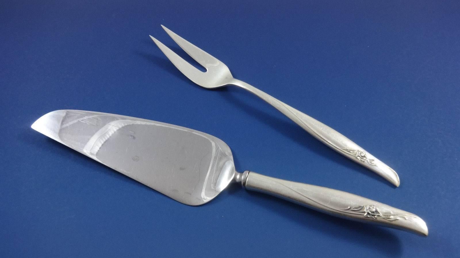Sea Rose by Gorham Sterling Silver Flatware Set 12 Service 92 Pieces Modern In Excellent Condition In Big Bend, WI
