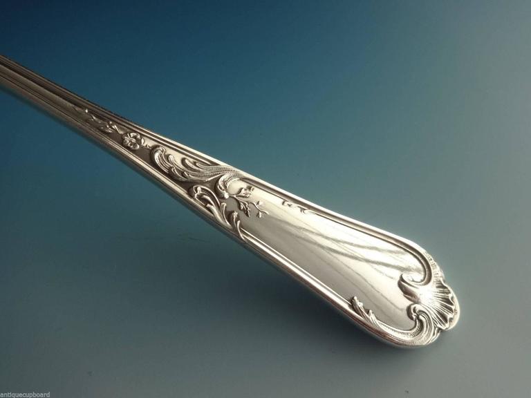 Service à découper Ercuis Louis XV, en métal argenté, lames inox