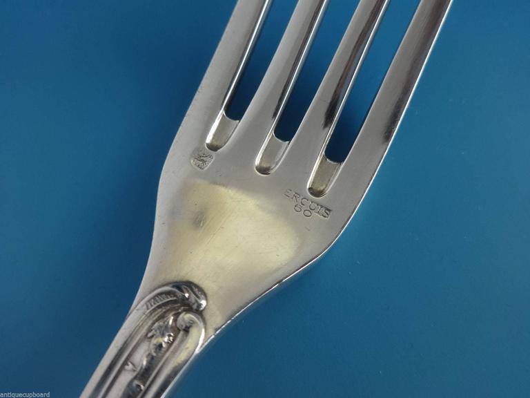 Louis XV by Ercuis French Silver Plate Flatware Set Service Dinner