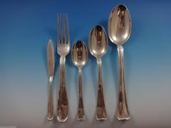 Lap over Edge Plain by Tiffany & Co. Sterling Silver Flatware Set for Service