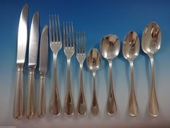 Albi by Christofle Sterling Silver Flatware Service Set for 12 Dinner 118 Pieces
