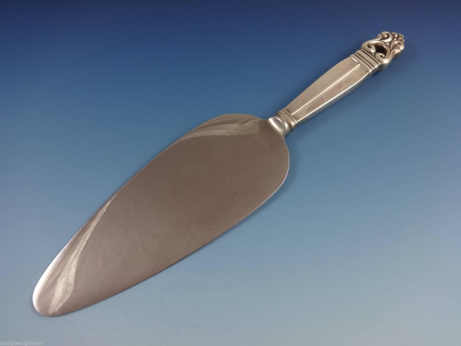 Argento 925 Set di posate Royal Danish by International Sterling Silver 8 servizi per la cena 67 pz. in vendita