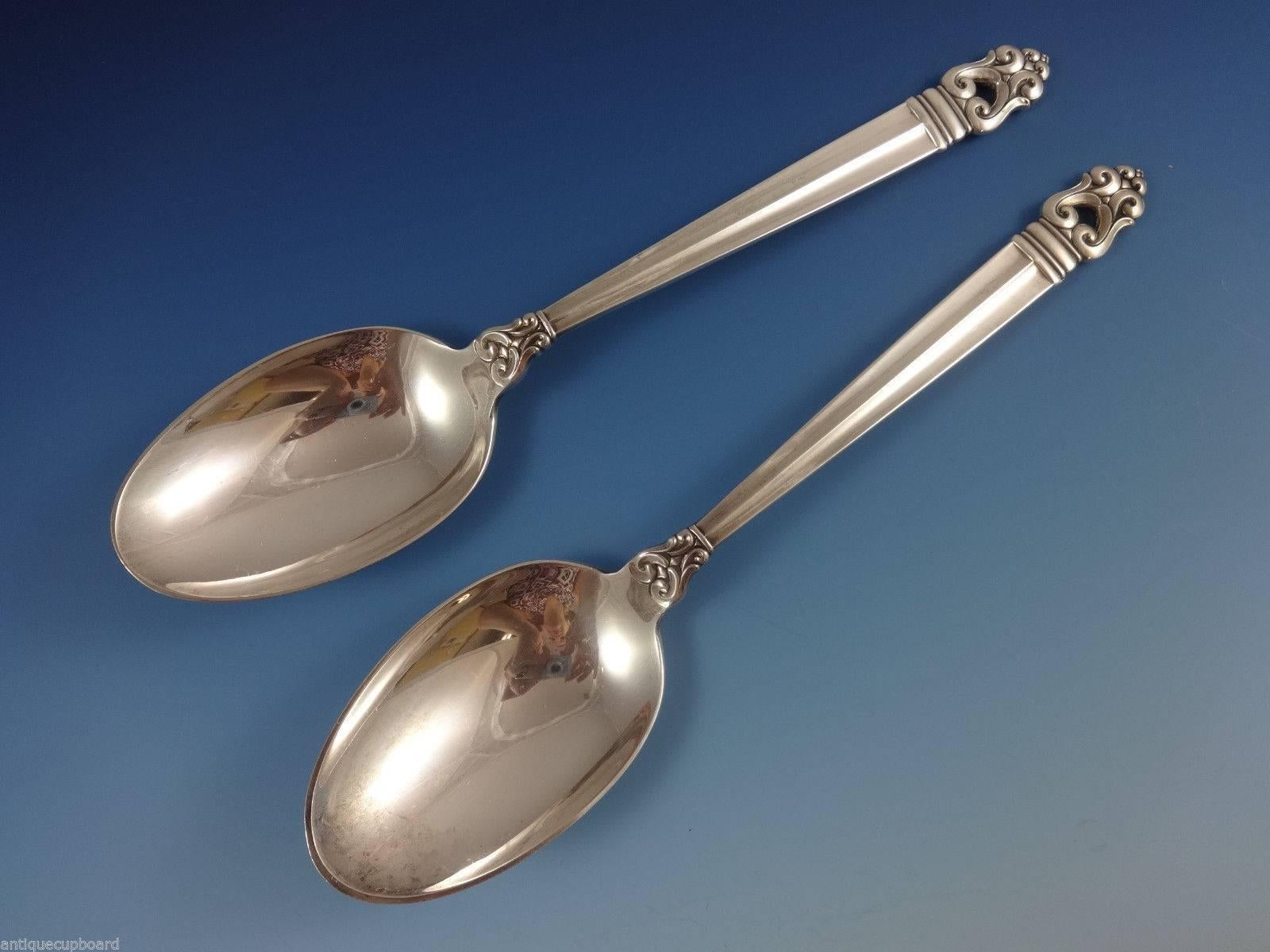 Set di posate Royal Danish by International Sterling Silver 8 servizi per la cena 67 pz. in vendita 1
