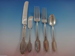 Marie Antoinette by Alvin Sterling Silver Flatware Set Service Dinner 63 Pieces