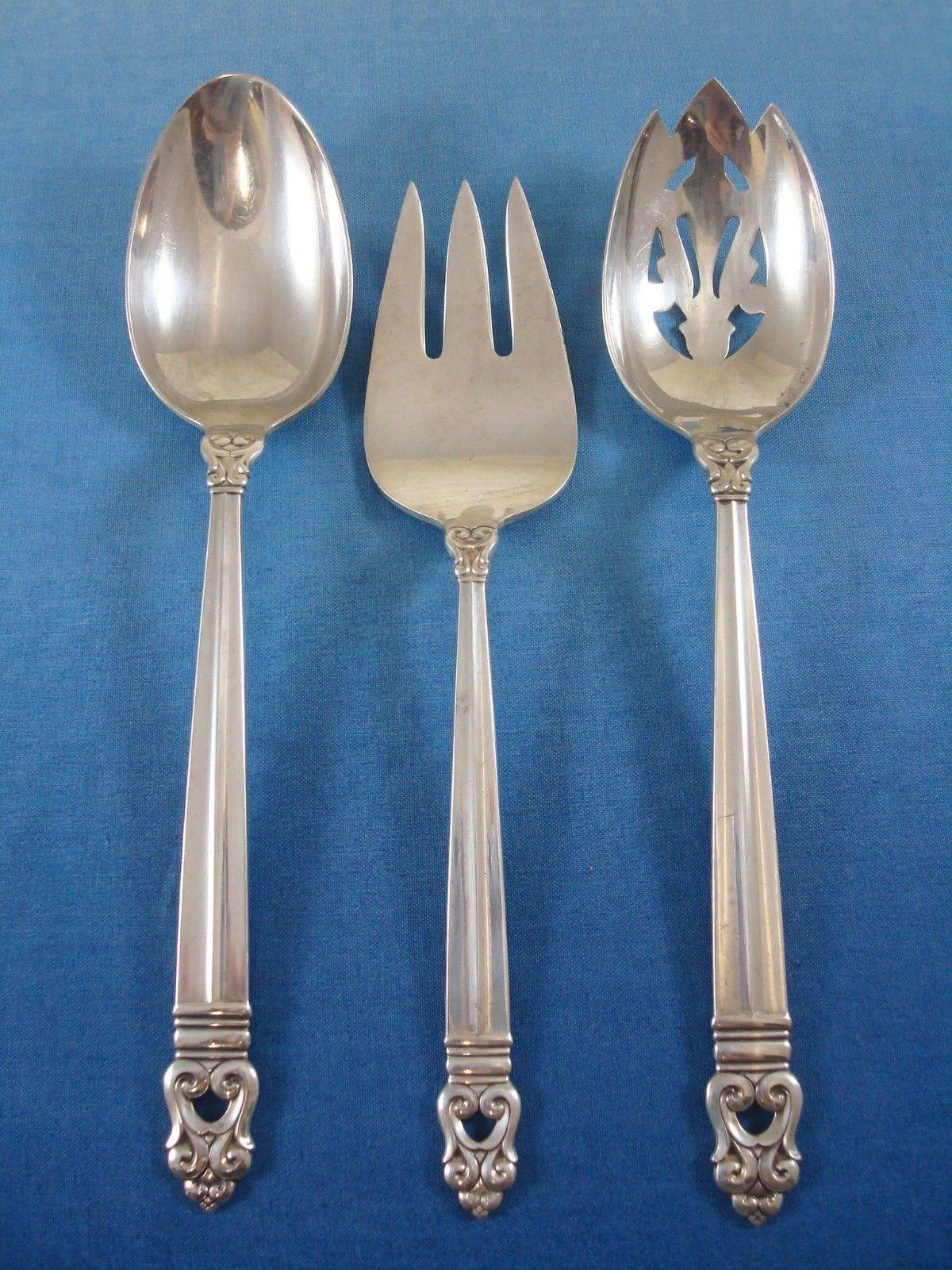 Mid-20th Century Royal Danish by International Sterling Silver Flatware Set Service of 80 Pieces