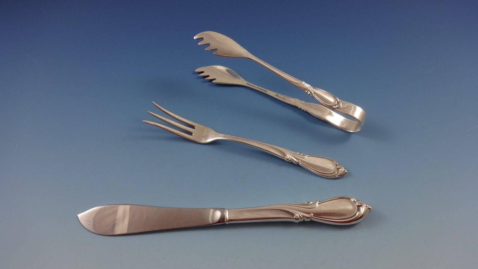Mid-20th Century Rhapsody by International Sterling Silver Flatware Service for 12 - 80 pieces