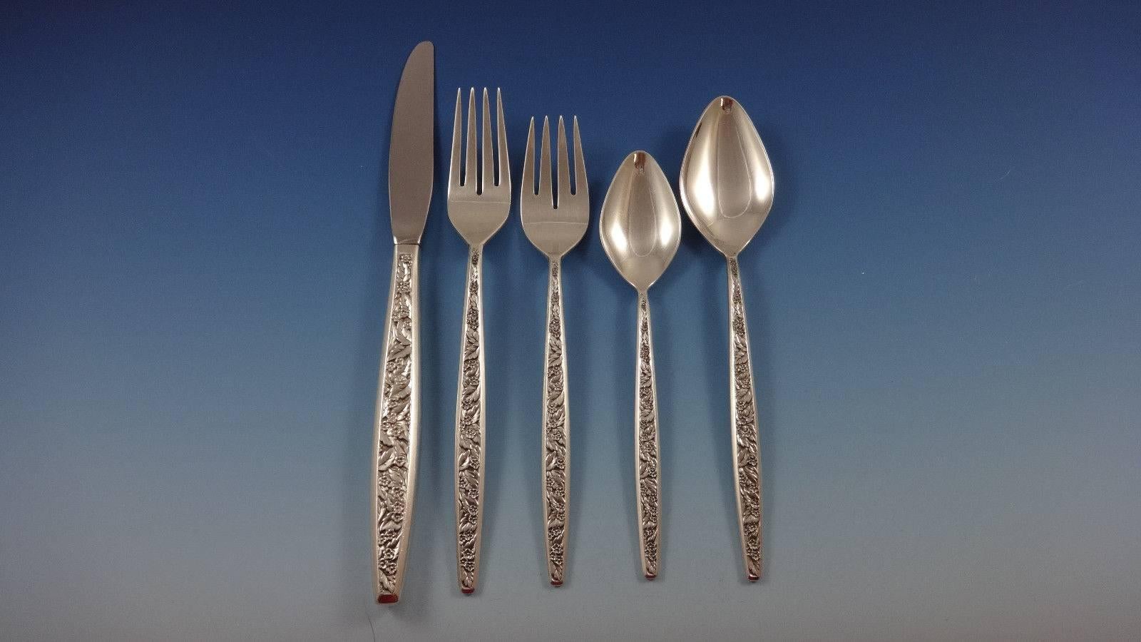 Valencia by International sterling silver flatware set of 71 pieces. This set includes:

12 knives, 9