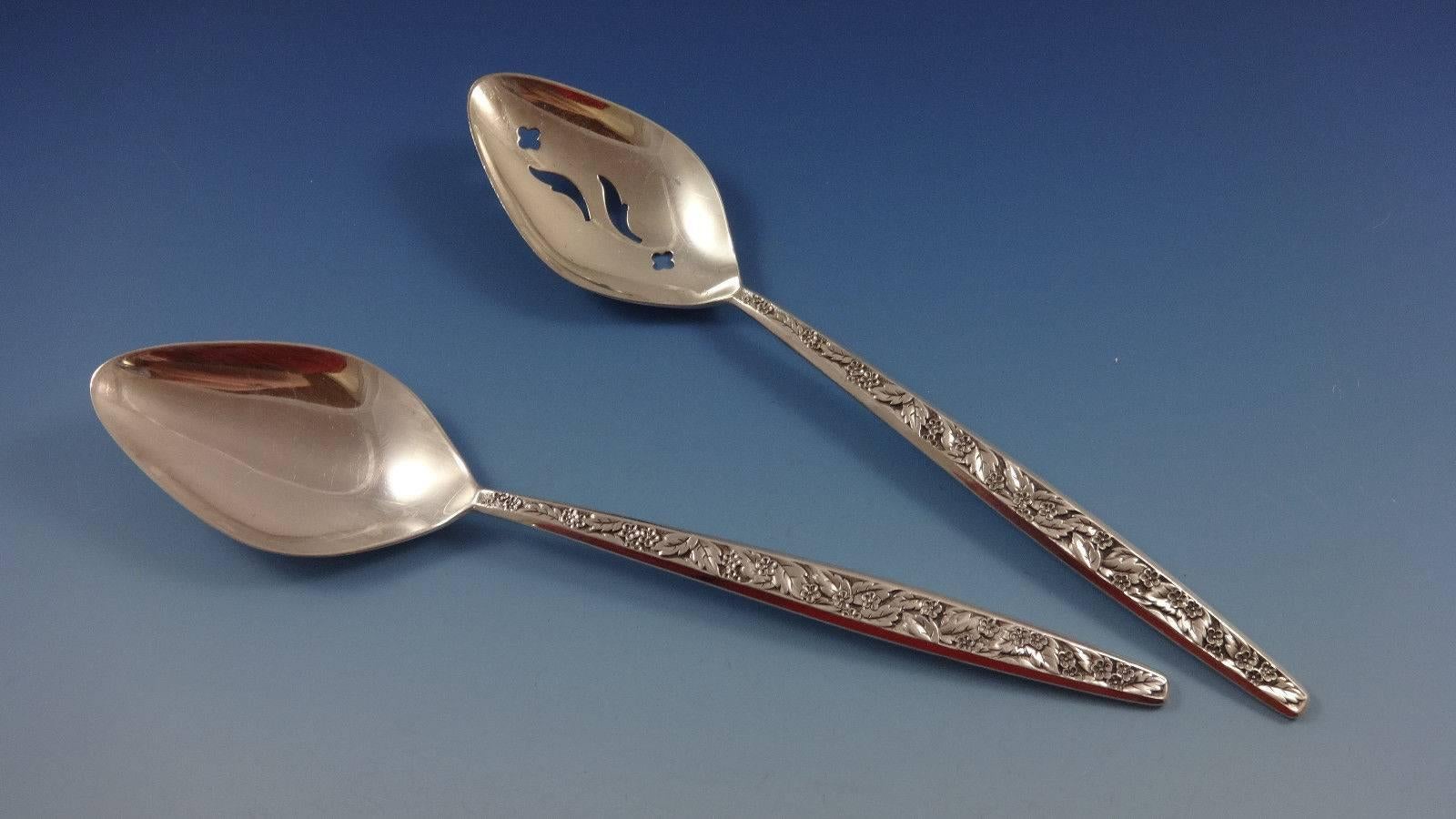Mid-20th Century Valencia by International Sterling Silver Flatware Service for 12 For Sale