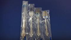 Grande Regency by International Sterling Silver Flatware Set Dinner Size 12, New