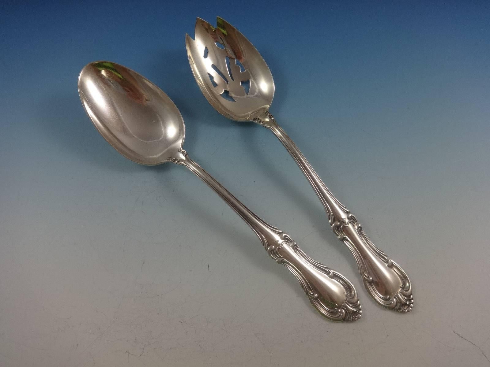 Olympia by Wallace Sterling Silver Serving Spoon Pierced 8 1/4" HH WS 