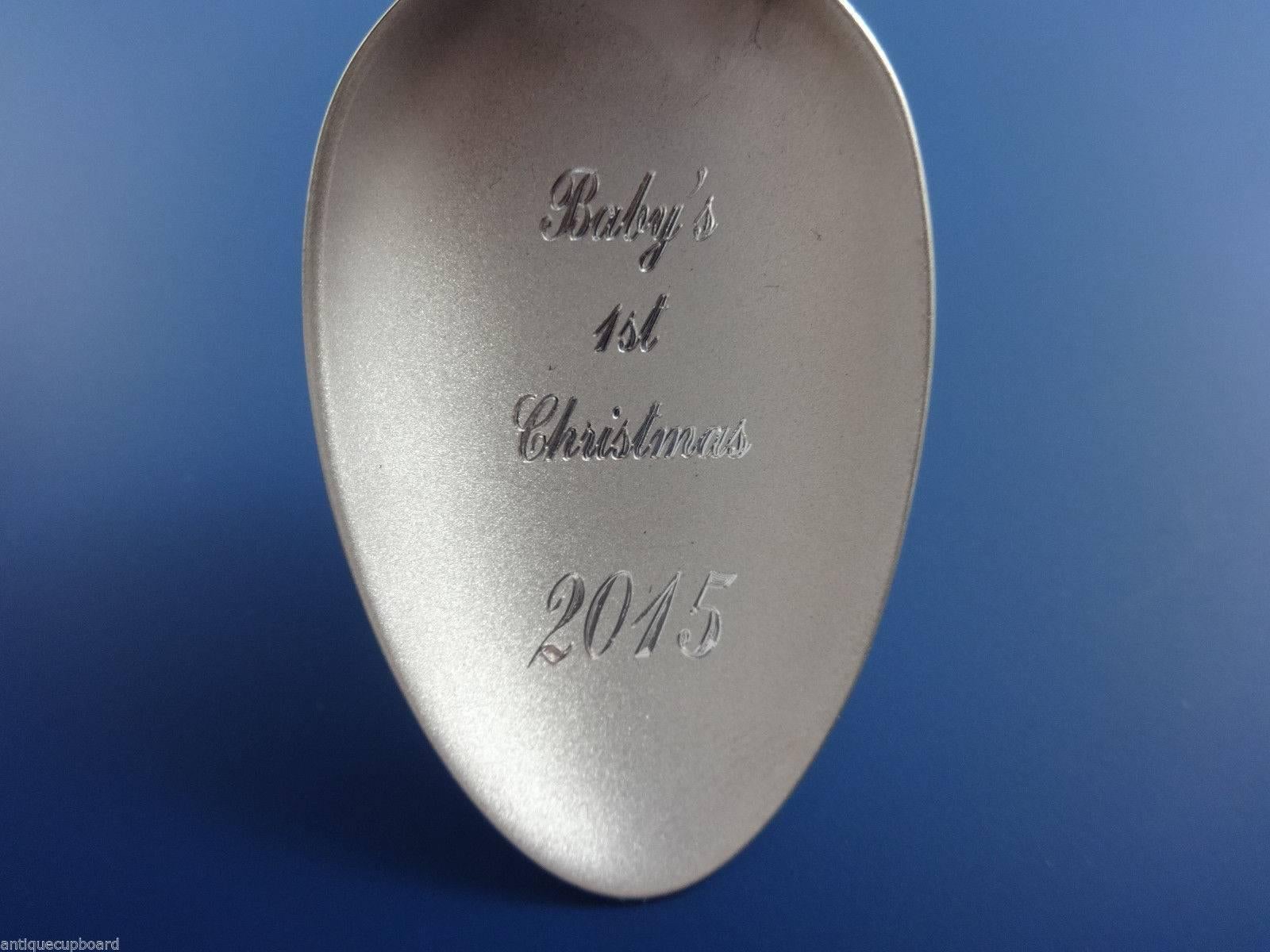 Contemporary Baby's 1st Christmas 2015 Sterling Silver Fairfax by Gorham Ornament Great Gift