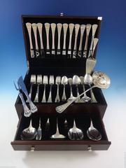 ROMANCE BY ROSENTHAL Gold Accent Sterling Silver Flatware Service 12 Set 96 pcs